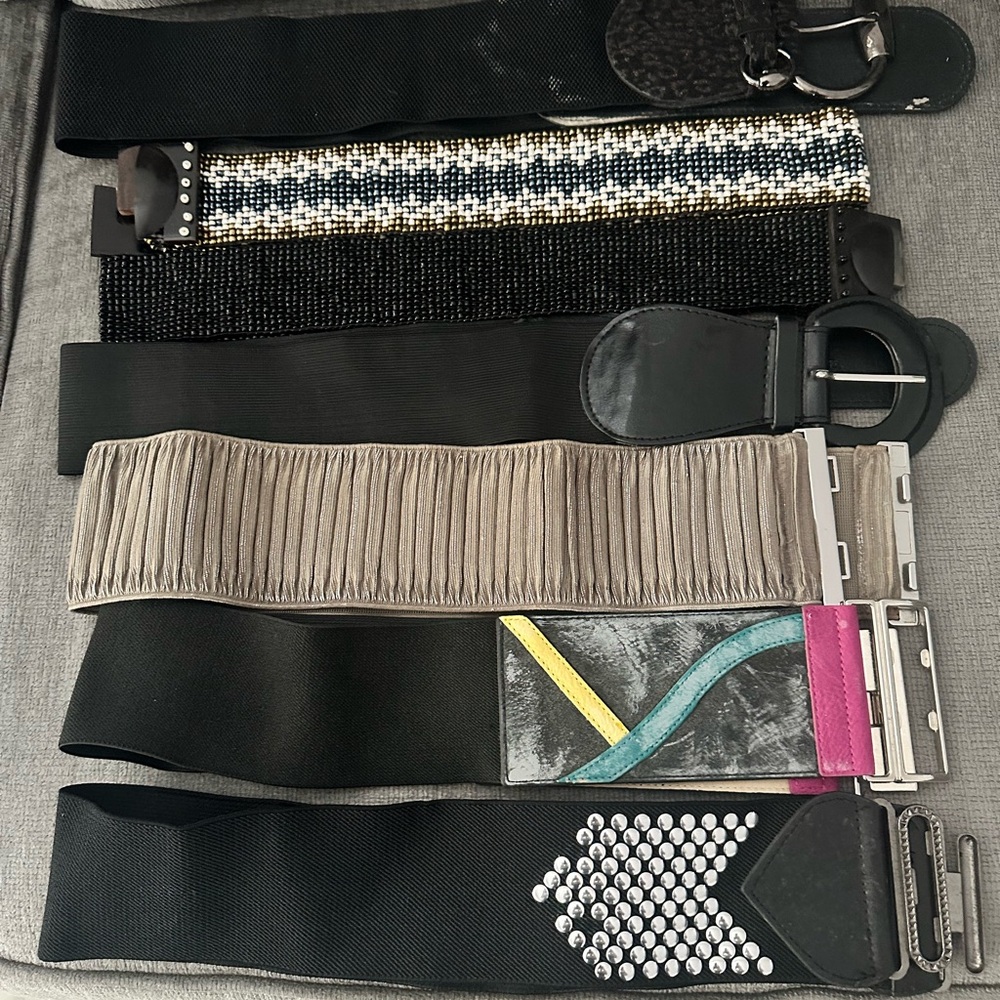 Stylish Black and Gray Belt Collection